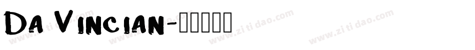 Da Vincian字体转换